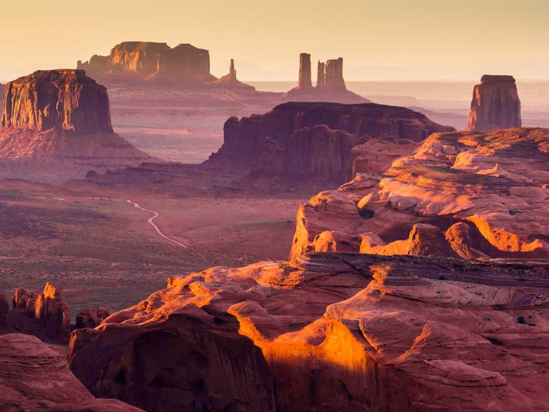 Monument Valley, shooting location for the movie Forrest Gump, Utah