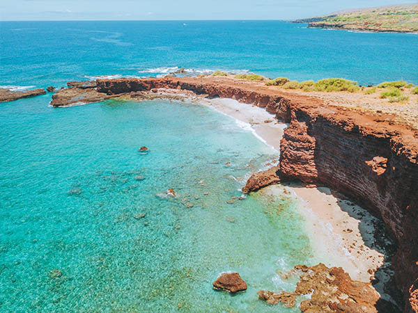 Hawaii beach in Lanai, Hawaii USA