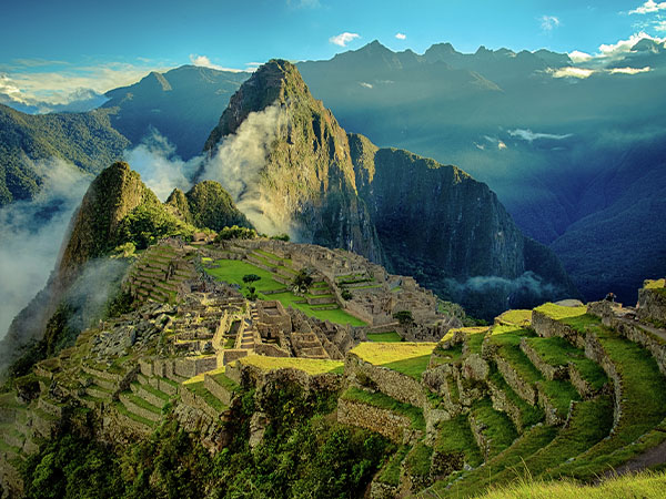 Aeriel shot of Machu Picchu, Peru