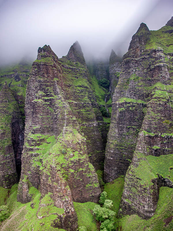 Na Pali Coast Kauai Island Canyons Hawaii USA