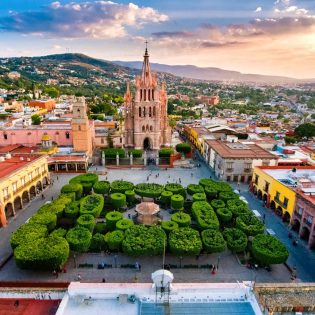 Aerial View of San Miguel de Allende in Mexico. (Image: Getty Images)