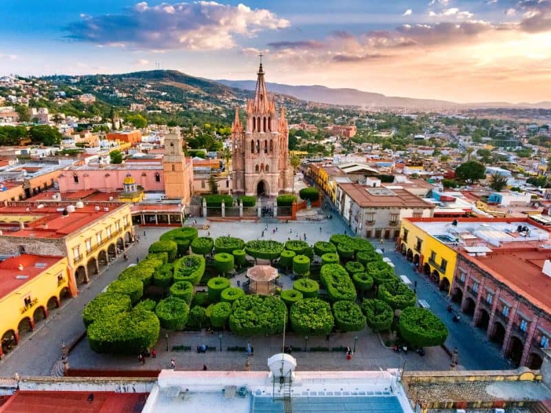 Aerial View of San Miguel de Allende in Mexico. (Image: Getty Images)