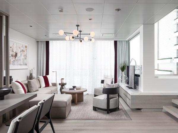 One of the two story luxury residences on board the Celebrity Beyond. (Image: Celebrity Cruises)