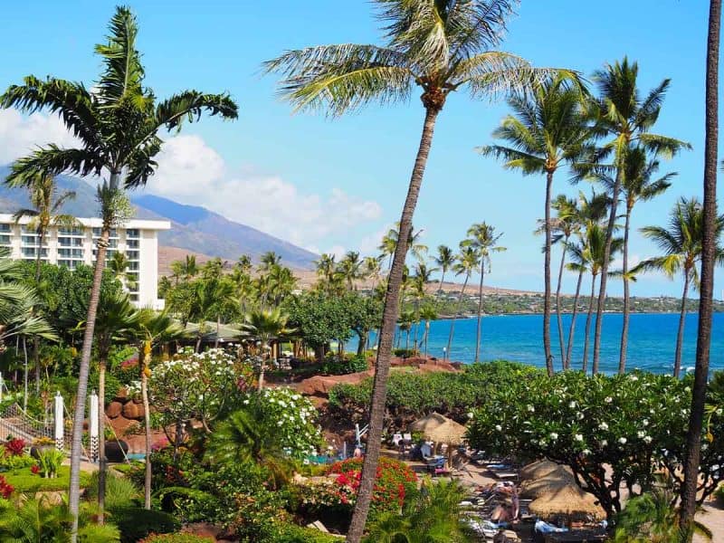 Room view, Hyatt Regency Maui Resort and Spa, Maui, Hawaii, USA