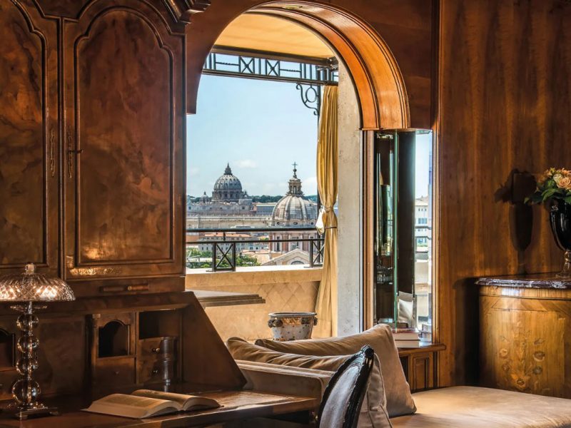 View over Rome from Hotel Hassler Roma. (Image: Hotel Hassler Roma/Tommy Picone)