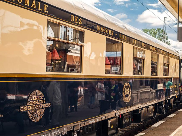 The exterior of the Orient Express.