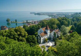 Aerial view of Schloss Wartegg (Image: Switzerland Tourism)