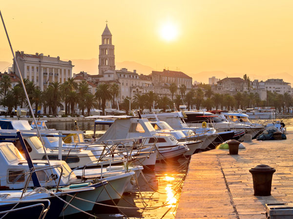 The waterfront of Split, Croatia