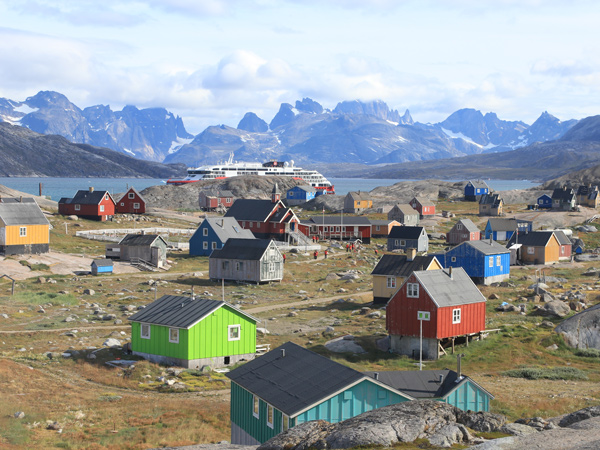 Colourful houses in Greenland