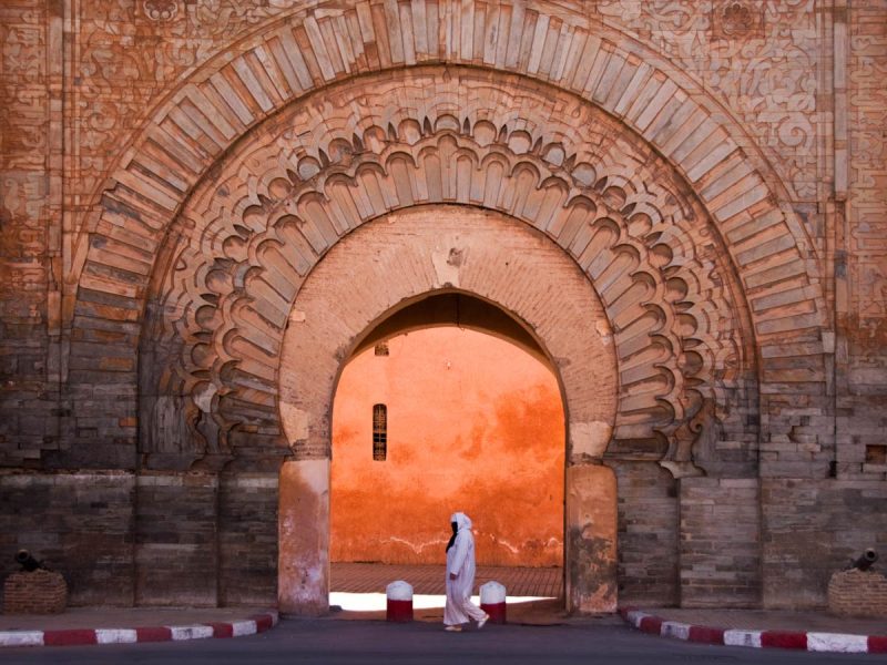 Stunning archway in Marrakech, Morocco