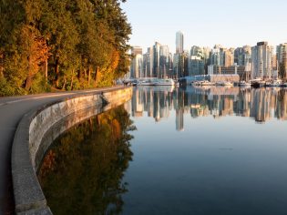 A section of Stanley Park in Vancouver City, Canada