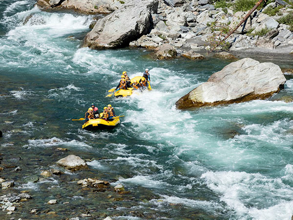 white water rafting on Tokunoshima Island, Japan