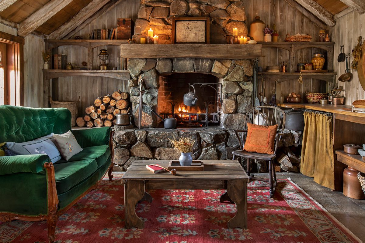 hobbit hole living room