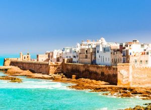 Aerial view of old city of Essaouira in Morocco