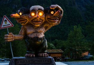 Troll sculpture at Trollstigen