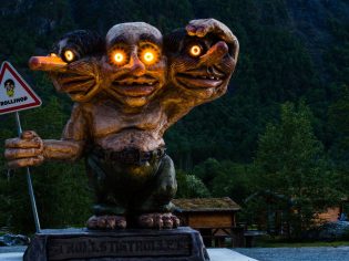 Troll sculpture at Trollstigen