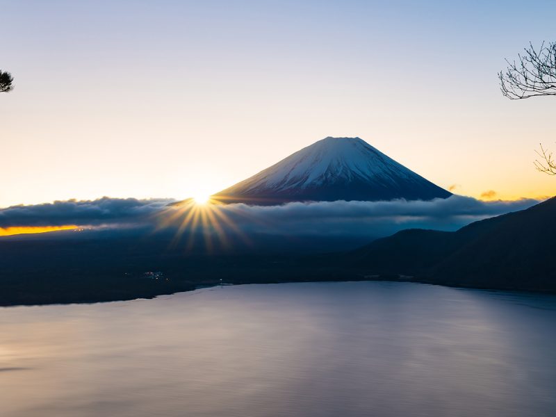 Lake Motosu, Japan swimming