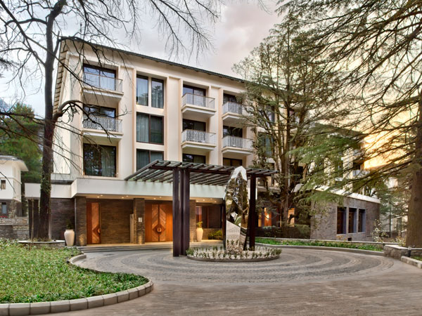 an exterior view of the Hyatt Regency Dharamshala Resort