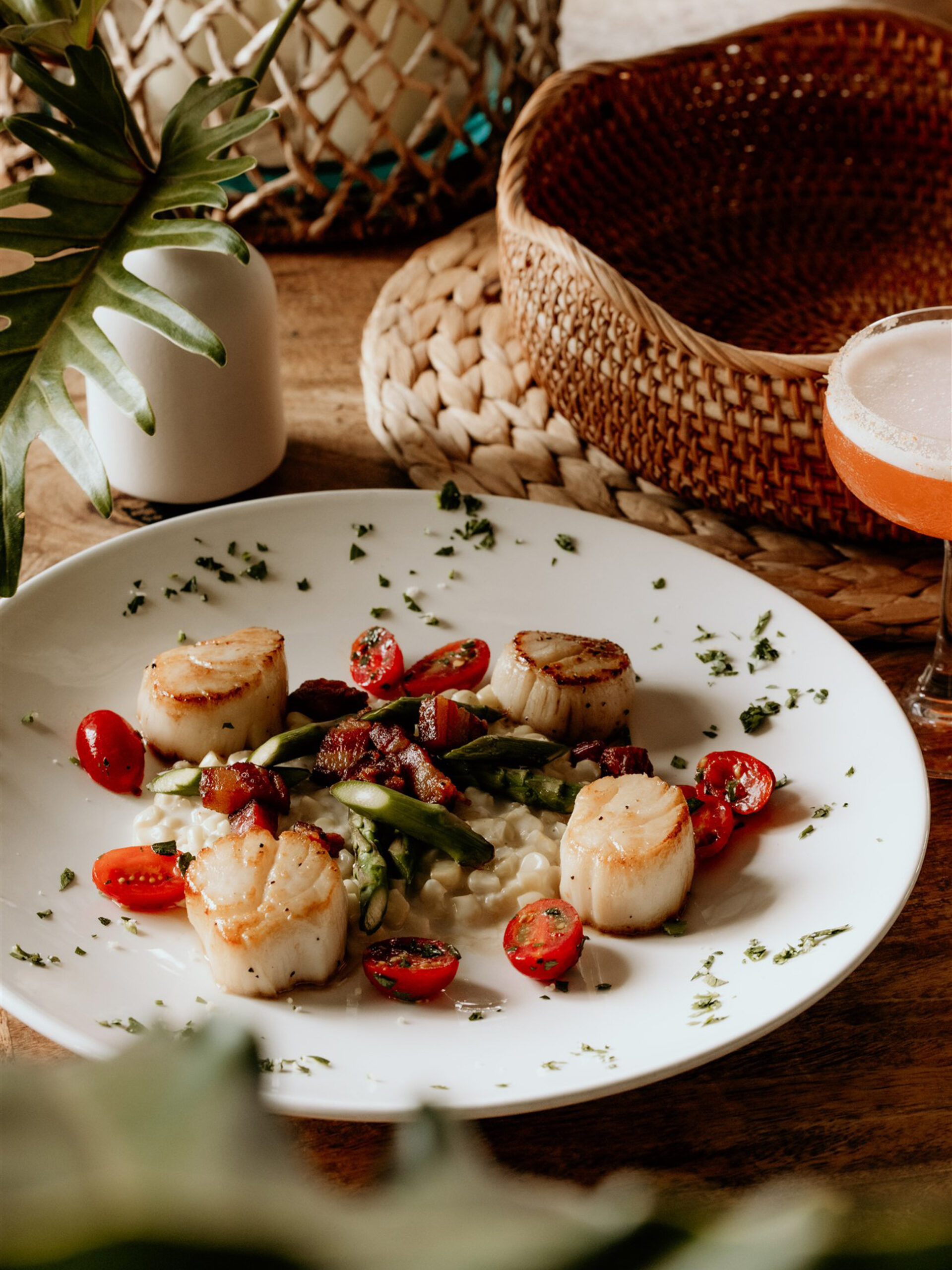 a gourmet dish at The Beach House, Kaua'i