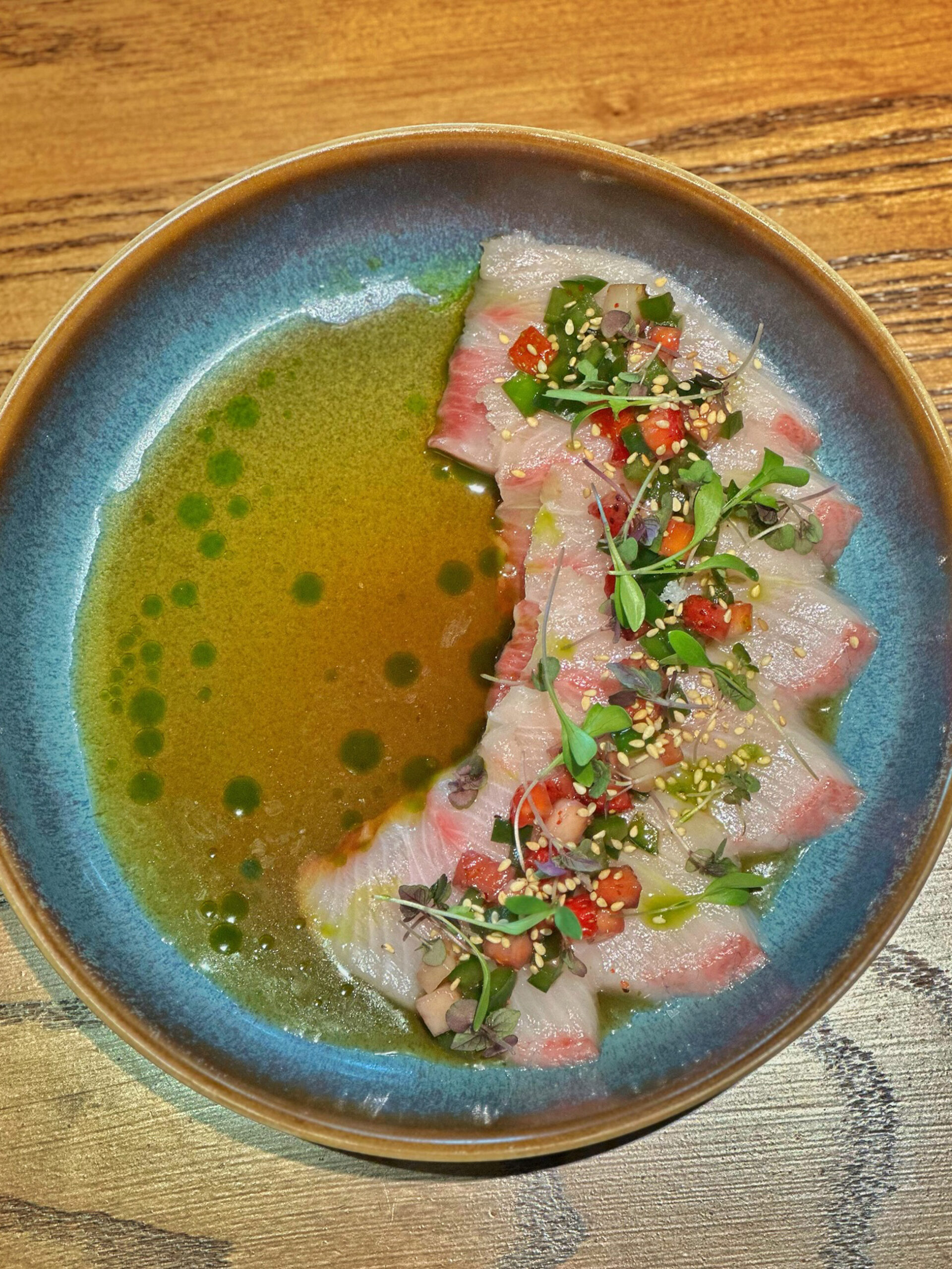 Hamachi Crudo at Lineage in Wailea