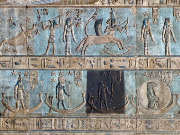 hieroglyphics in the Temple of Hathor