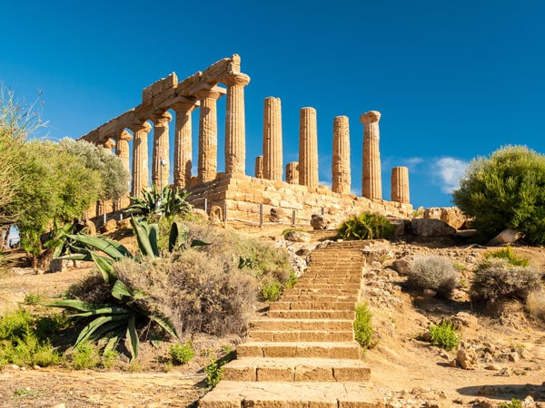 the Temple of Juno at Valley of the Temples, Agrigento, Sicily
