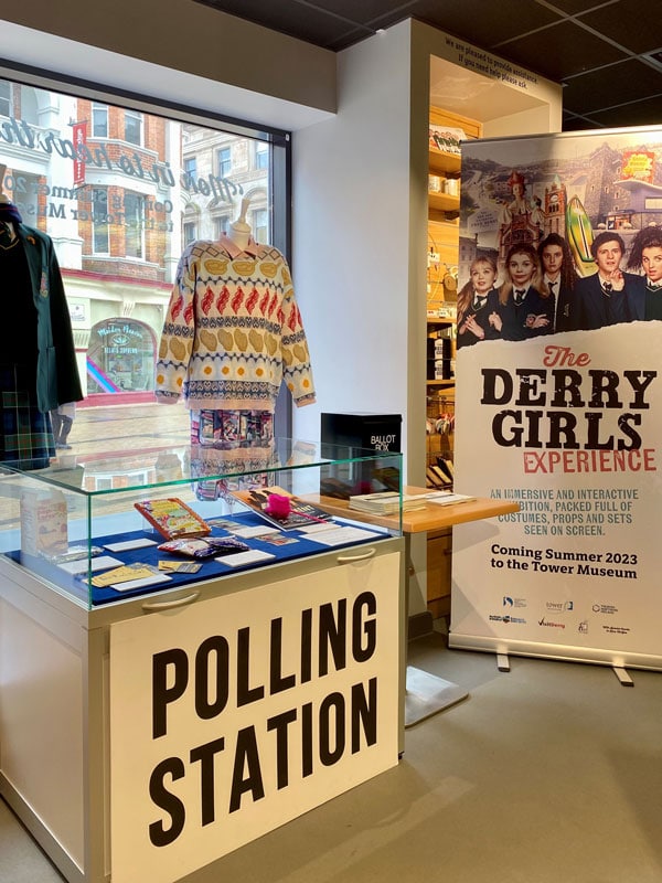 a look inside the Derry Girls Experience exhibition in Ireland