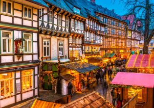 advent in the old town of Goslar, Germany
