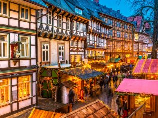 advent in the old town of Goslar, Germany