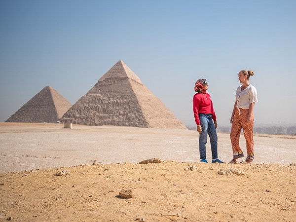 intrepid travel tour at pyramids egypt