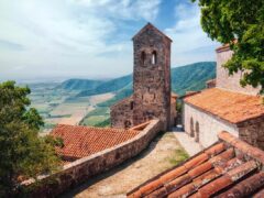 the view of Nekresi Monastery, Kakheti Georgia