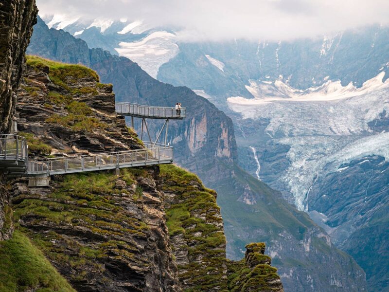 The Jungfrau grindelwalk cliff walk, Switzerland. Collette tours in Europe