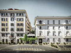 Exterior of Hotel Locarno in Rome Italy