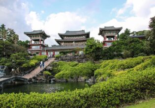 The Buddhist temple of Yakcheonsa Jeju Island