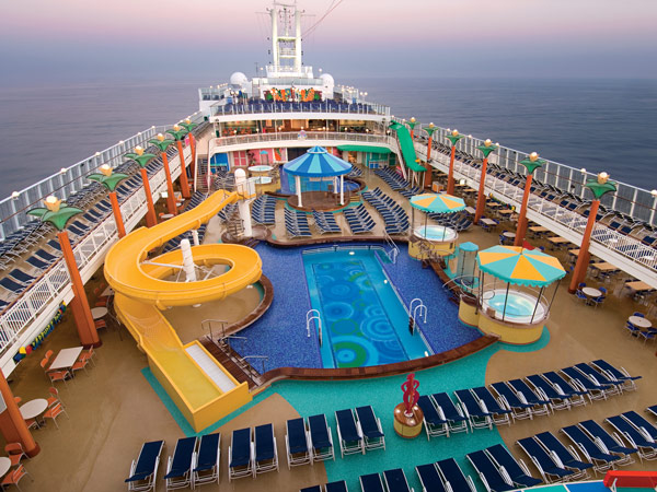 the pool deck at NCL