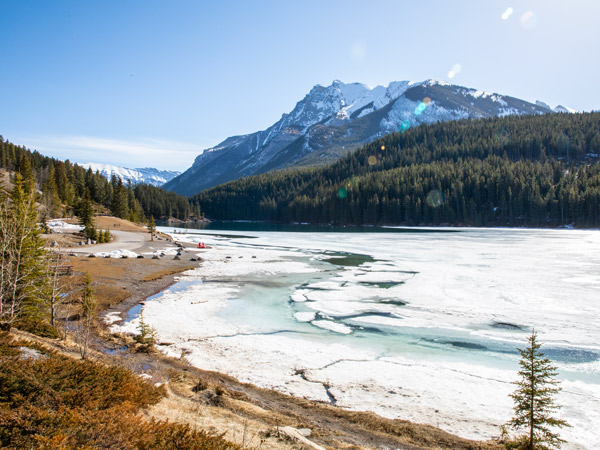 the Two Jack Lake in Banff National Park