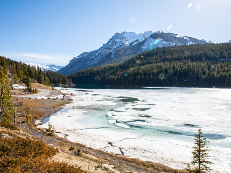 the Two Jack Lake in Banff National Park