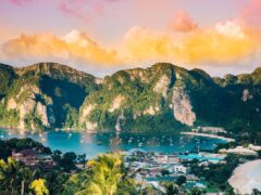 an aerial view of Krabi, Thailand