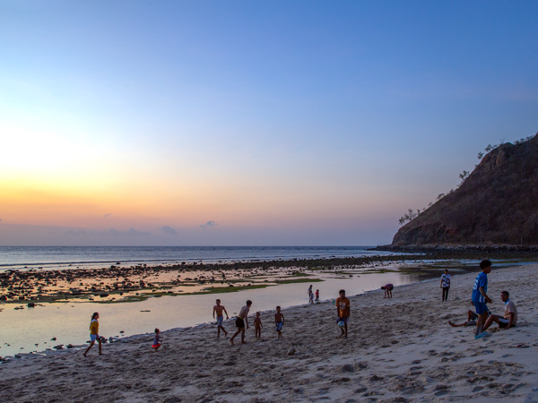 sunset at Cristo Rei Beach, Dili