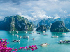 The view of Halong Bay Vietnam.