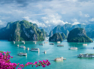 The view of Halong Bay Vietnam.