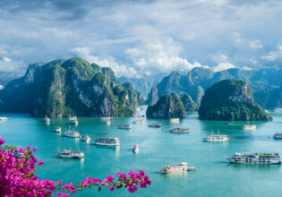 The view of Halong Bay Vietnam.
