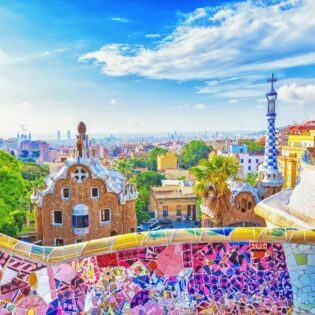 the Park Guell in Barcelona