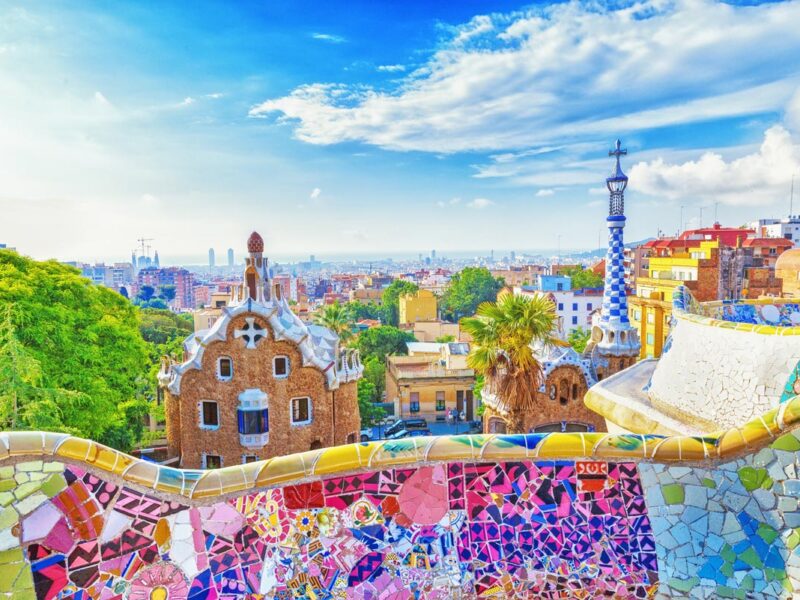 the Park Guell in Barcelona