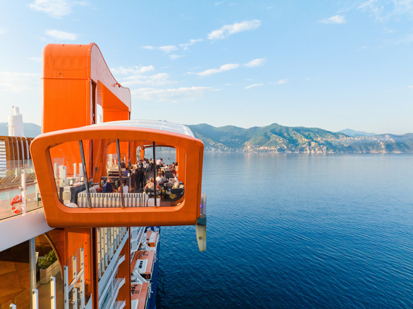 the iconic magic carpet on Celebrity Cruises