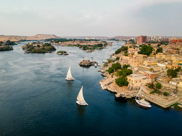 sailing through the Nile River with Abercrombie & Kent