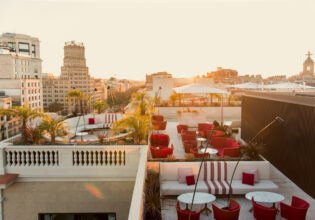 the Azimuth rooftop bar, Almanac Barcelona