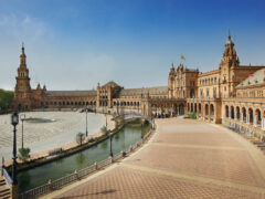 the Plaza de España in Seville