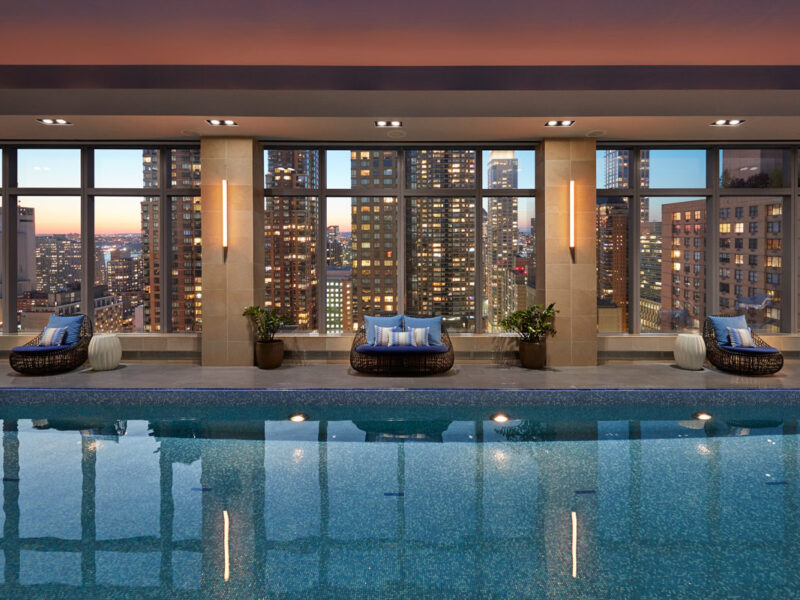 the wellness pool at Mandarin Oriental NYC