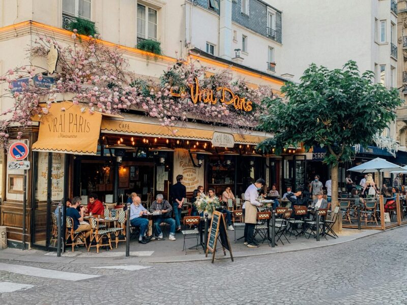 Paris cafe exterior